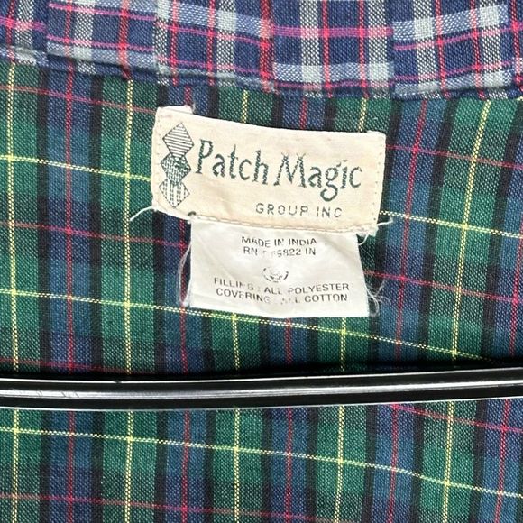 Vtg Patch Magic Plaid Quilted Jacket Women’s Size S - Picture 7 of 7